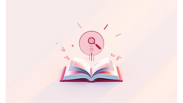 Ikona symbolizująca dostęp do danych - otwarta książka z lupą oraz delikatnymi liniami symbolizującymi zbiory danych, w ciepłej palecie barw Rozkwit Opowieści.